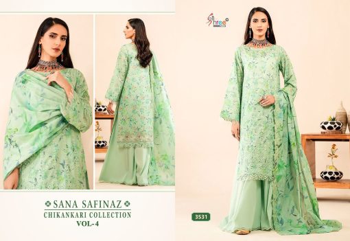 Shree Fabs Sana Safinaz Chikankari Collection Vol 4 Chiffon Cotton Salwar Suit Catalog 6 Pcs 10 510x351 - Shree Fabs Sana Safinaz Chikankari Collection Vol 4 Chiffon Cotton Salwar Suit Catalog 6 Pcs