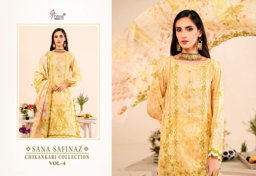 Shree Fabs Sana Safinaz Chikankari Collection Vol 4 Chiffon Cotton Salwar Suit Catalog 6 Pcs 7 510x351 - Shree Fabs Sana Safinaz Chikankari Collection Vol 4 Chiffon Cotton Salwar Suit Catalog 6 Pcs