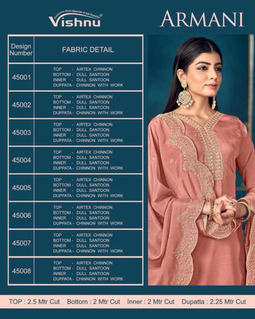 Vishnu Armani Chinon Salwar Suit Catalog 8 Pcs 10 510x638 - Vishnu Armani Chinon Salwar Suit Catalog 8 Pcs