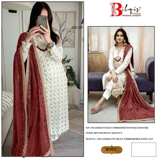 Bilqis B 55 A D Georgette Salwar Suit Catalog 4 Pcs 3 1 510x510 - Bilqis B 55 A-D Georgette Salwar Suit Catalog 4 Pcs