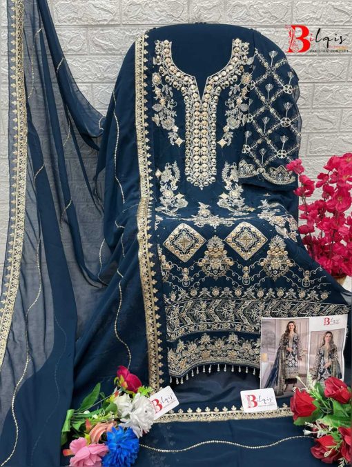 Bilqis B 58 A D Georgette Salwar Suit Catalog 4 Pcs 5 510x677 - Bilqis B 58 A-D Georgette Salwar Suit Catalog 4 Pcs