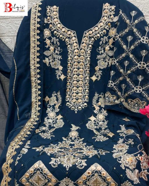 Bilqis B 58 A D Georgette Salwar Suit Catalog 4 Pcs 6 510x638 - Bilqis B 58 A-D Georgette Salwar Suit Catalog 4 Pcs