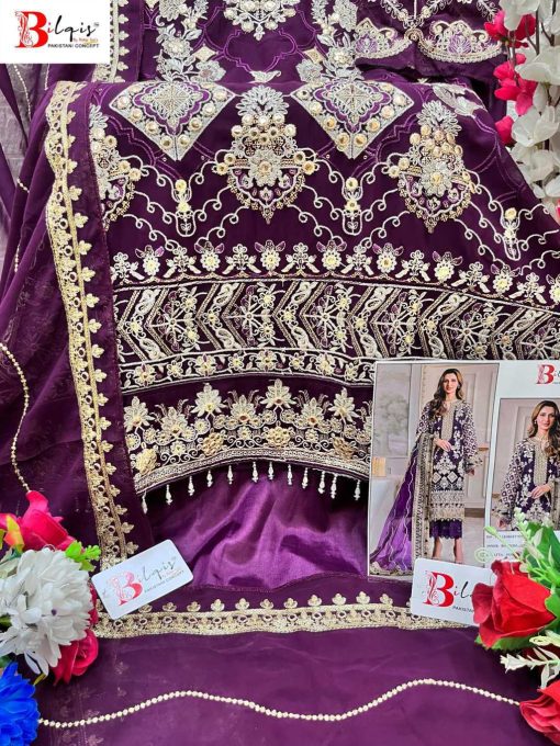 Bilqis B 58 A D Georgette Salwar Suit Catalog 4 Pcs 9 510x680 - Bilqis B 58 A-D Georgette Salwar Suit Catalog 4 Pcs