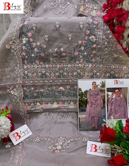 Bilqis B 59 A D Organza Salwar Suit Catalog 4 Pcs 12 510x656 - Bilqis B 59 A-D Organza Salwar Suit Catalog 4 Pcs