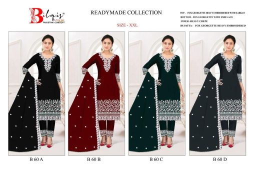 Bilqis B 60 A D Georgette Readymade Salwar Suit Catalog 4 Pcs 13 510x340 - Bilqis B 60 A-D Georgette Readymade Salwar Suit Catalog 4 Pcs