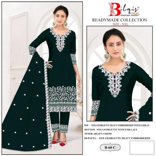 Bilqis B 60 A D Georgette Readymade Salwar Suit Catalog 4 Pcs 3 510x510 - Bilqis B 60 A-D Georgette Readymade Salwar Suit Catalog 4 Pcs