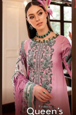 Deepsy Firdous Queen’s Court Vol 6 Cotton Chiffon Salwar Suit Catalog 8 Pcs