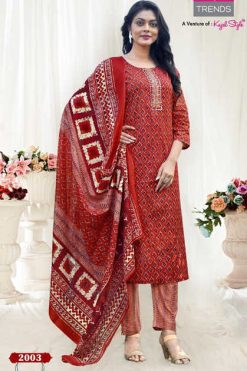 Diya Trends Odhani by Kajal Style Kurti with Dupatta Bottom Cotton Catalog 10 Pcs 247x371 - Surat Fabrics
