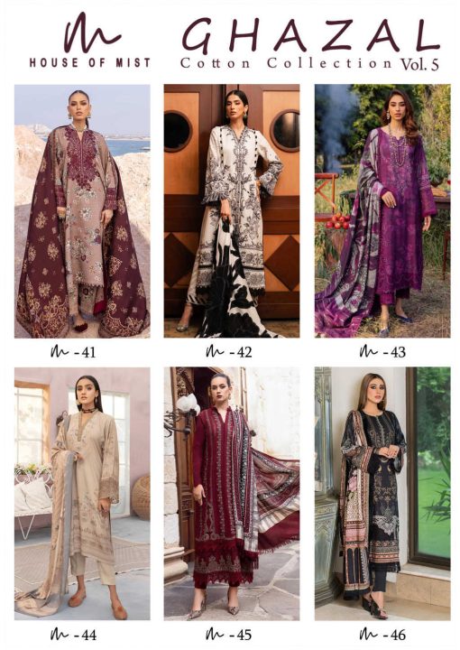 Ghazal Cotton Collection Vol 5 Salwar Suit Catalog 6 Pcs 20 510x720 - Ghazal Cotton Collection Vol 5 Salwar Suit Catalog 6 Pcs