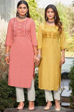 Kalaroop Mannat by Kajree Rayon Kurti Catalog 4 Pcs