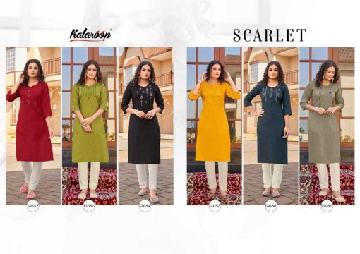 Kalaroop Scarlet by Kajree Rayon Kurti Catalog 6 Pcs 8 510x360 - Kalaroop Scarlet by Kajree Rayon Kurti Catalog 6 Pcs