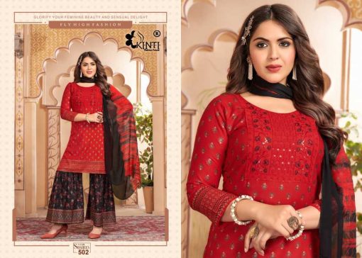 Kinti Shaheen Vol 5 Kurti with Dupatta Sharara Rayon Catalog 6 Pcs 2 510x364 - Kinti Shaheen Vol 5 Kurti with Dupatta Sharara Rayon Catalog 6 Pcs