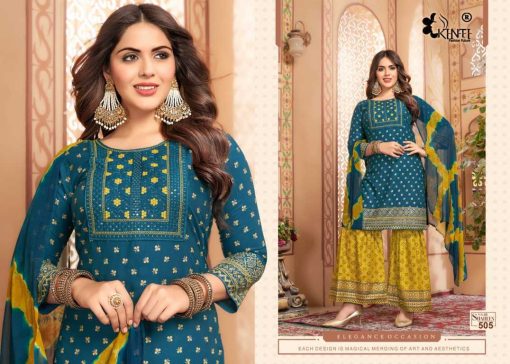 Kinti Shaheen Vol 5 Kurti with Dupatta Sharara Rayon Catalog 6 Pcs 5 510x364 - Kinti Shaheen Vol 5 Kurti with Dupatta Sharara Rayon Catalog 6 Pcs