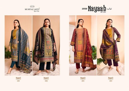 Mumtaz Arts Nayaab Hit List Muslin Salwar Suit Catalog 4 Pcs 8 510x362 - Mumtaz Arts Nayaab Hit List Muslin Salwar Suit Catalog 4 Pcs