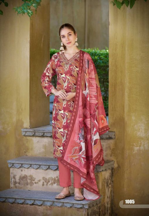 Qasr Myna Muslin Salwar Suit Catalog 8 Pcs 13 510x740 - Qasr Myna Muslin Salwar Suit Catalog 8 Pcs