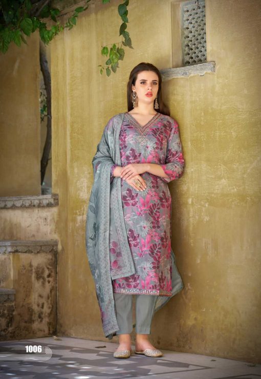 Qasr Myna Muslin Salwar Suit Catalog 8 Pcs 14 510x740 - Qasr Myna Muslin Salwar Suit Catalog 8 Pcs