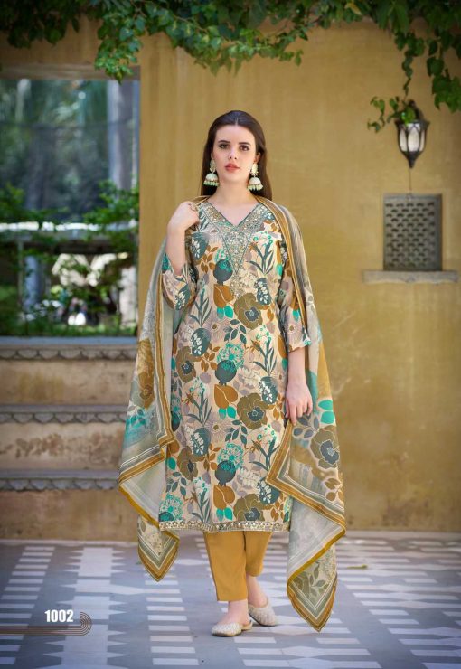 Qasr Myna Muslin Salwar Suit Catalog 8 Pcs 7 510x740 - Qasr Myna Muslin Salwar Suit Catalog 8 Pcs