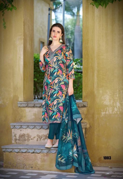 Qasr Myna Muslin Salwar Suit Catalog 8 Pcs 9 510x740 - Qasr Myna Muslin Salwar Suit Catalog 8 Pcs