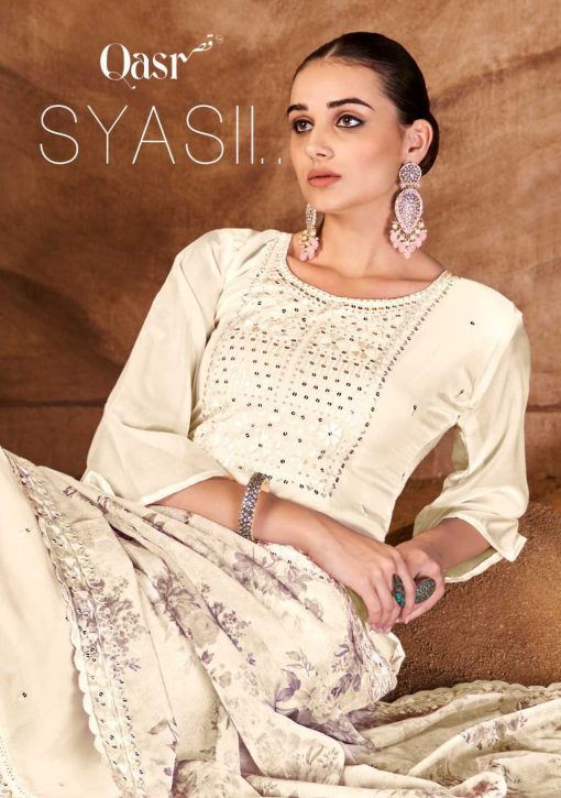 Qasr Syasii Organza Salwar Suit Catalog 8 Pcs 1 510x725 - Qasr Syasii Organza Salwar Suit Catalog 8 Pcs