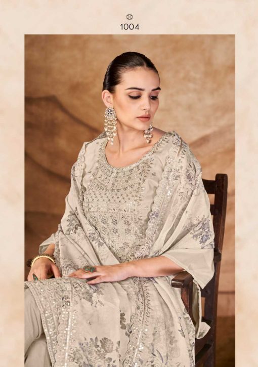 Qasr Syasii Organza Salwar Suit Catalog 8 Pcs 10 510x725 - Qasr Syasii Organza Salwar Suit Catalog 8 Pcs