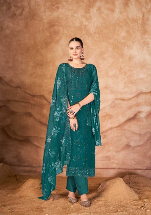 Qasr Syasii Organza Salwar Suit Catalog 8 Pcs 21 510x725 - Qasr Syasii Organza Salwar Suit Catalog 8 Pcs