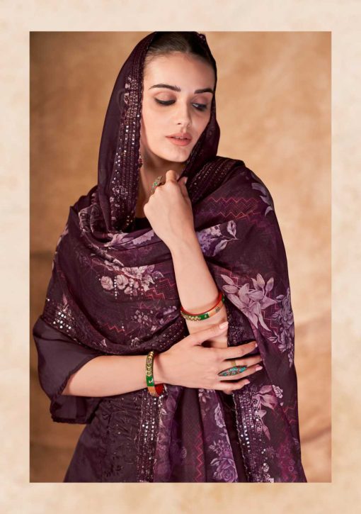 Qasr Syasii Organza Salwar Suit Catalog 8 Pcs 4 510x725 - Qasr Syasii Organza Salwar Suit Catalog 8 Pcs