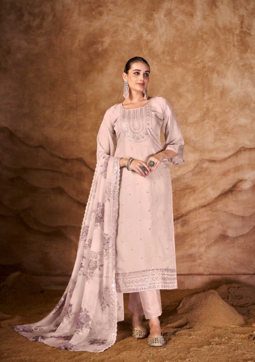 Qasr Syasii Organza Salwar Suit Catalog 8 Pcs 6 510x725 - Qasr Syasii Organza Salwar Suit Catalog 8 Pcs