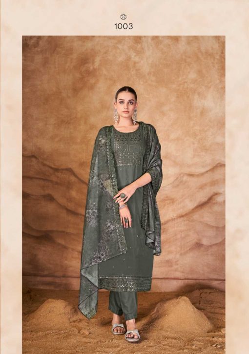 Qasr Syasii Organza Salwar Suit Catalog 8 Pcs 9 510x725 - Qasr Syasii Organza Salwar Suit Catalog 8 Pcs