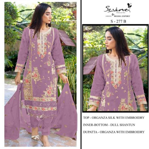 Serene S 277 A D Organza Salwar Suit Catalog 4 Pcs 2 510x510 - Serene S 277 A-D Organza Salwar Suit Catalog 4 Pcs