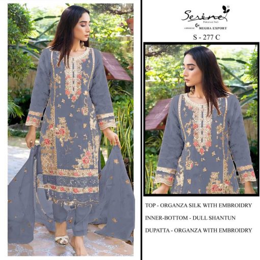 Serene S 277 A D Organza Salwar Suit Catalog 4 Pcs 3 510x510 - Serene S 277 A-D Organza Salwar Suit Catalog 4 Pcs