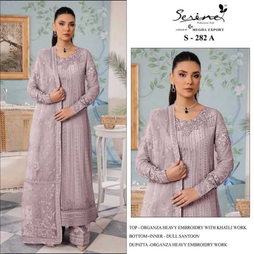 Serene S 282 A D Organza Salwar Suit Catalog 4 Pcs 3 1 510x510 - Serene S 282 A-D Organza Salwar Suit Catalog 4 Pcs