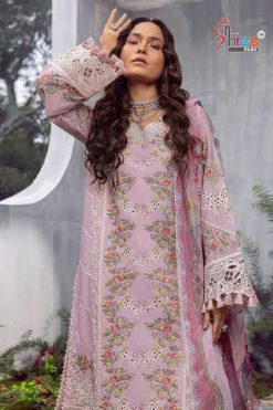 Shree Fabs Mariya B Lawn Festival Collection Vol 2 NX Chiffon Cotton Salwar Suit Catalog 3 Pcs