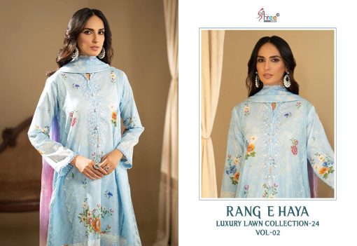 Shree Fabs Rang E Haya Luxury Lawn Collection 24 Vol 2 Chiffon Cotton Salwar Suit Catalog 6 Pcs 4 510x351 - Shree Fabs Rang E Haya Luxury Lawn Collection 24 Vol 2 Chiffon Cotton Salwar Suit Catalog 6 Pcs