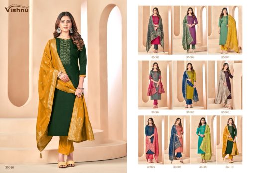 Vishnu Gulnaaz Vol 2 Silk Salwar Suit Catalog 10 Pcs 10 510x347 - Vishnu Gulnaaz Vol 2 Silk Salwar Suit Catalog 10 Pcs