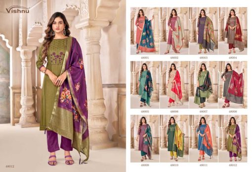 Vishnu Heer Silk Salwar Suit Catalog 12 Pcs 12 510x348 - Vishnu Heer Silk Salwar Suit Catalog 12 Pcs