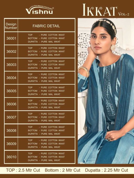 Vishnu Ikkat Vol 2 Cotton Salwar Suit Catalog 10 Pcs 10 510x680 - Vishnu Ikkat Vol 2 Cotton Salwar Suit Catalog 10 Pcs