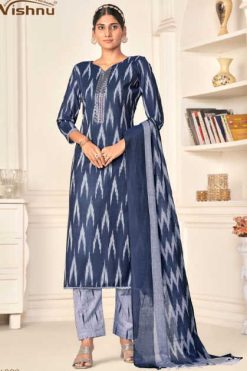 Vishnu Ikkat Vol 2 Cotton Salwar Suit Catalog 10 Pcs