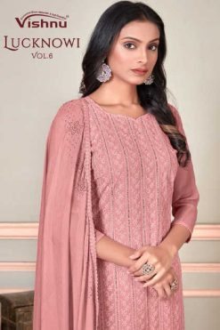 Vishnu Lucknowi Vol 6 Georgette Salwar Suit Catalog 8 Pcs 247x371 - Surat Fabrics