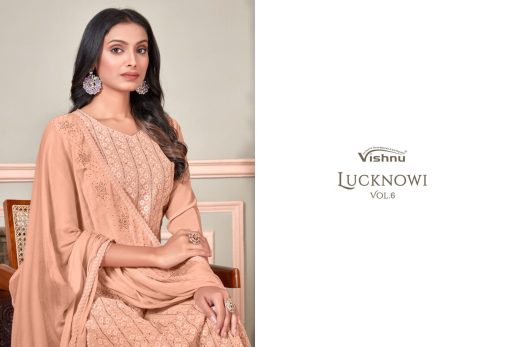 Vishnu Lucknowi Vol 6 Georgette Salwar Suit Catalog 8 Pcs 8 510x347 - Vishnu Lucknowi Vol 6 Georgette Salwar Suit Catalog 8 Pcs