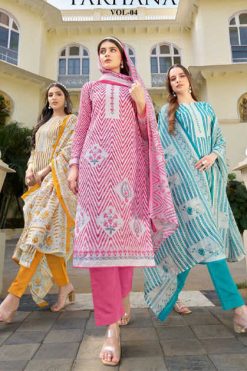 Zulfat Farhana Vol 4 by Belliza Cotton Salwar Suit Catalog 8 Pcs