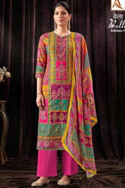 Alok Bella Vol 7 Muslin Salwar Suit Catalog 6 Pcs 247x371 - Surat Fabrics