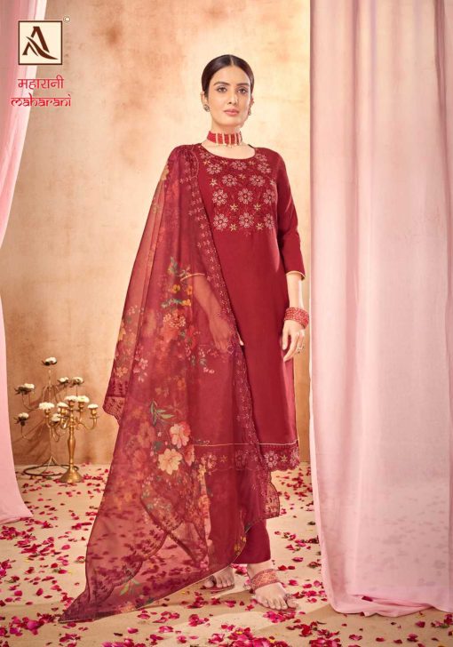 Alok Maharani Vol 3 Viscose Salwar Suit Catalog 6 Pcs 4 510x728 - Alok Maharani Vol 3 Viscose Salwar Suit Catalog 6 Pcs