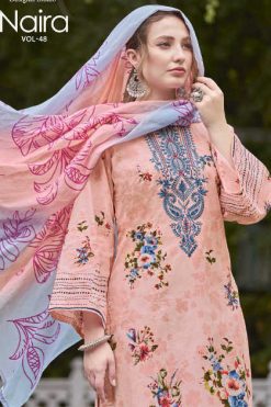 Belliza Naira Vol 48 Cotton Salwar Suit Catalog 8 Pcs 247x371 - Qasr Elaxi Silk Readymade Salwar Suit Catalog 8 Pcs