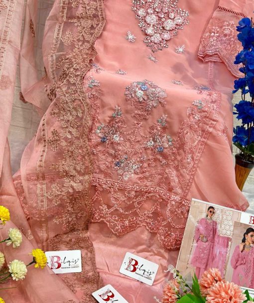 Bilqis B 25 E H Georgette Salwar Suit Catalog 4 Pcs 12 510x609 - Bilqis B 25 E-H Georgette Salwar Suit Catalog 4 Pcs