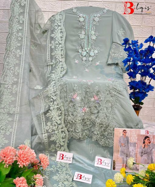 Bilqis B 25 E H Georgette Salwar Suit Catalog 4 Pcs 2 510x616 - Bilqis B 25 E-H Georgette Salwar Suit Catalog 4 Pcs