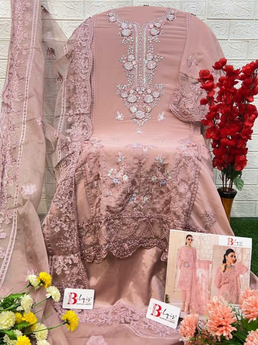 Bilqis B 25 E H Georgette Salwar Suit Catalog 4 Pcs 5 510x680 - Bilqis B 25 E-H Georgette Salwar Suit Catalog 4 Pcs