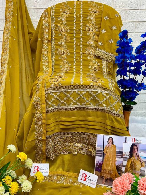 Bilqis B 3 E H Georgette Salwar Suit Catalog 4 Pcs 14 510x680 - Bilqis B 3 E-H Georgette Salwar Suit Catalog 4 Pcs