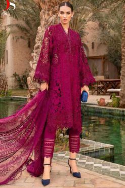 Deepsy Maria B Voyage Lawn Vol 24 Cotton Chiffon Salwar Suit Catalog 6 Pcs