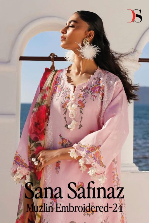 Deepsy Sana Safinaz Muzlin Embroidered 24 Cotton Salwar Suit Catalog 6 Pcs 1 510x765 - Deepsy Sana Safinaz Muzlin Embroidered 24 Cotton Salwar Suit Catalog 6 Pcs