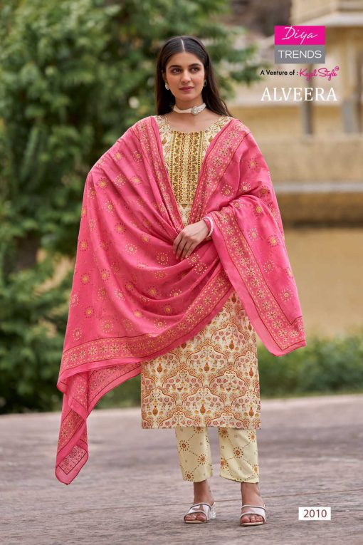 Diya Trends Alveera Concept by Kajal Style Kurti with Dupatta Bottom Cotton Catalog 12 Pcs 10 510x765 - Diya Trends Alveera Concept by Kajal Style Kurti with Dupatta Bottom Cotton Catalog 12 Pcs